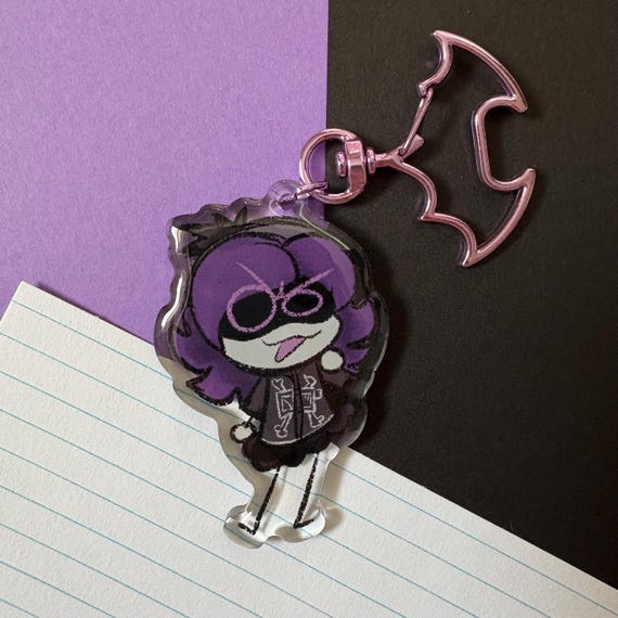 Scene Uzi Murder Drones Keychain 2.5 inches