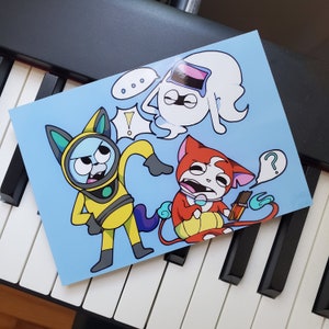 The main 3 yo-kai! 5x7 Yo-Kai watch poster