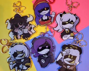 Murder Drones Main Cast Keychains!!
