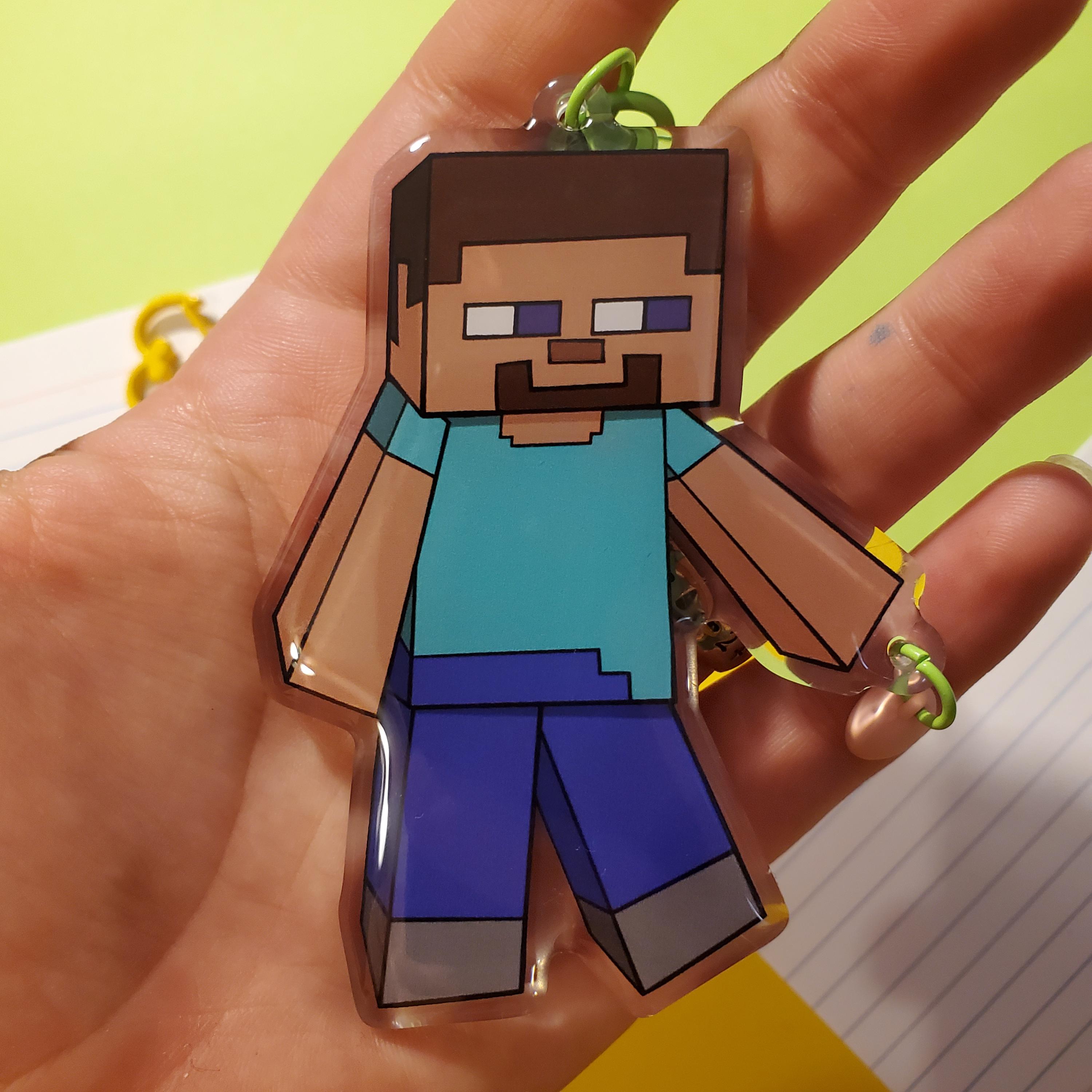 Steve X Noob 3.5 Inch Heart Clutch Keychains! - Etsy