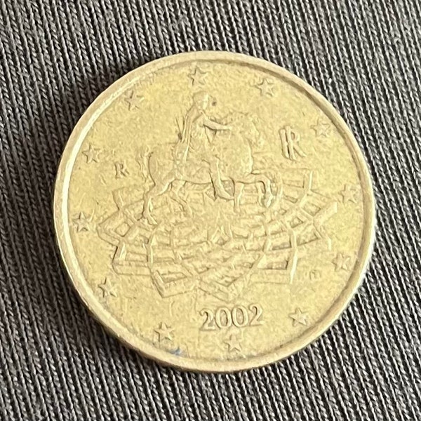 2002 50 Euro Cent Coin - Italy