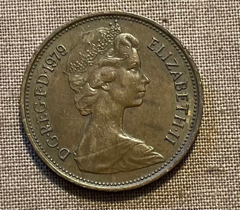 New 2 Pence 1979,D.G. REG. FD . Elizabeth Ll - Etsy