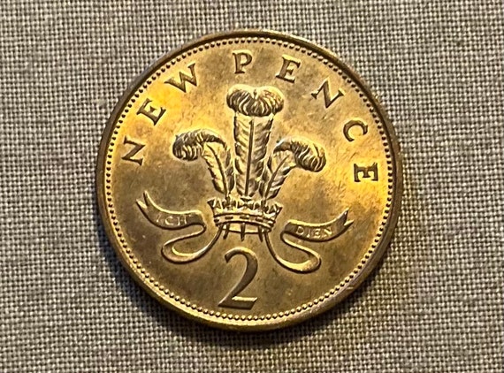 New 2 Pence 1980,D.G. REG. FD . Elizabeth Ll - Etsy