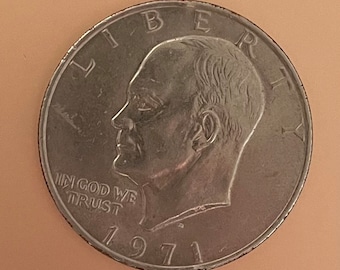 1971年 アイゼンハワー 1ドル硬貨 - D ミントマーク