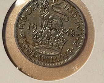 1948年イギリス1シリング硬貨：ジョージ6世の英国紋章 - Etsy 日本