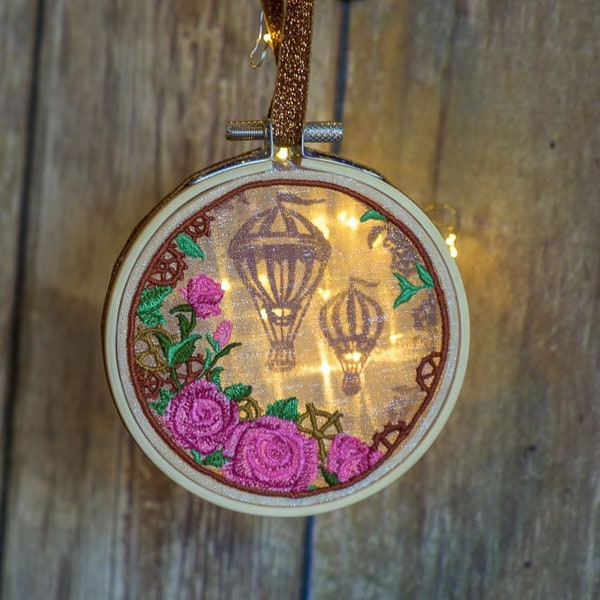 Hot Air Balloon Shadowbox Ornament