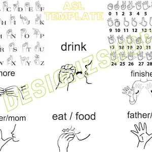 Plantilla de aprendizaje de ASL