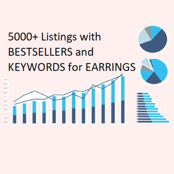 1000+ SEO tags and 5000 Listings with 200+ Bestsellers for Earrings