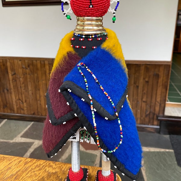 Handcrafted South African Ndebele Doll