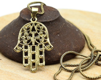 Pendentif Main De Fatma En Acier émaillé Blanc - Neuf Avec étiquette