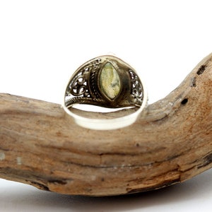 Bague ethnique argent et labradorite image 3