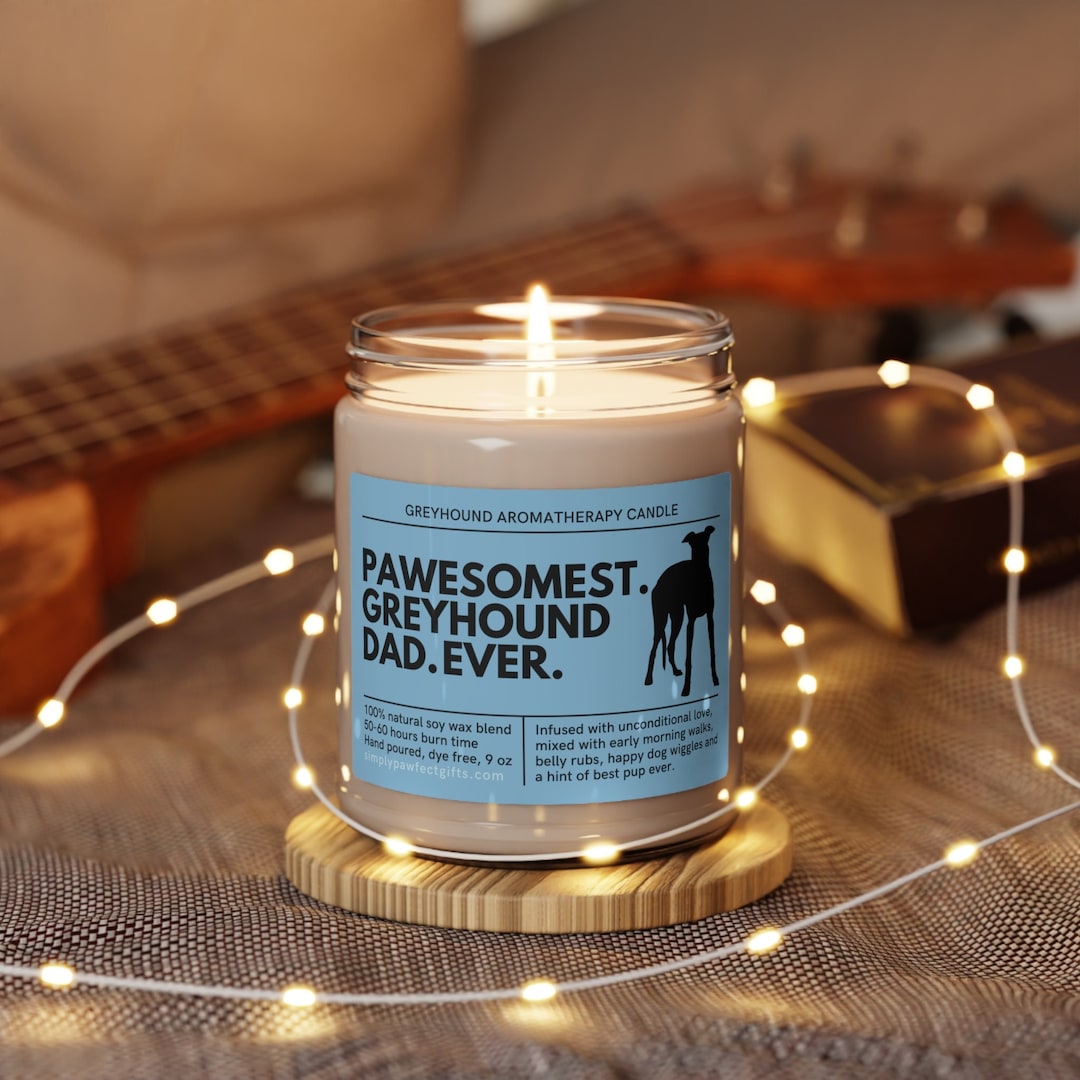 Candle Presents For Greyhound Lovers Custom Pet Memorial