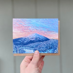 Mount Bachelor - cartão em branco