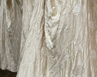 Vintage Duchess Satin Damast Stoff