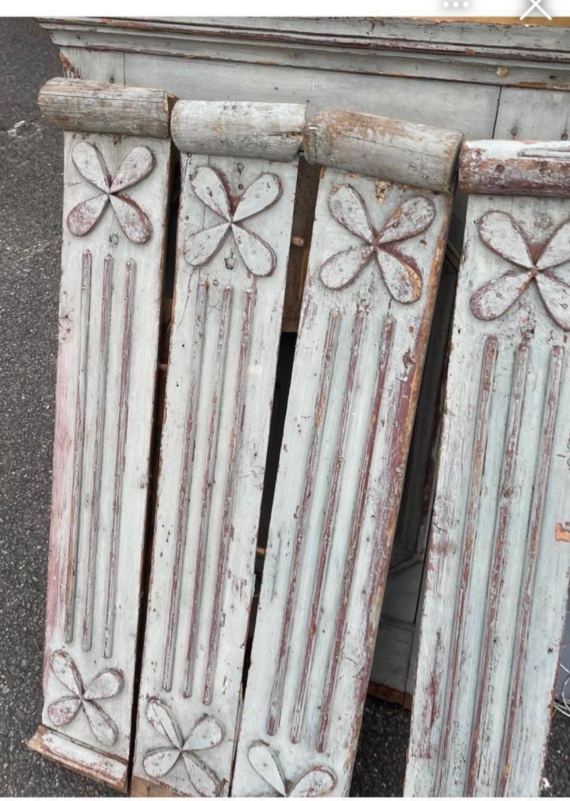 Français Pièces Décoratives en Bois Ancien