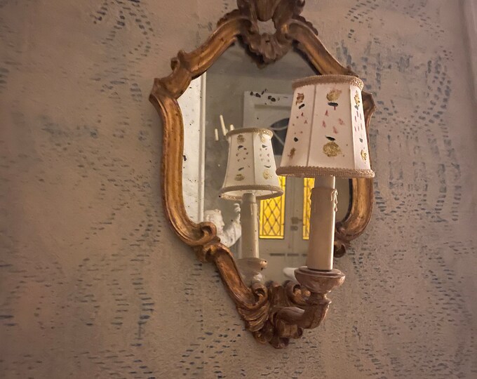 Featured listing image: French gilt mirror light