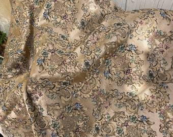 Vintage french damask fabric