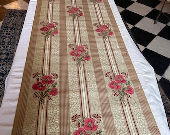 Papel pintado original antiguo francés de alrededor de 1900