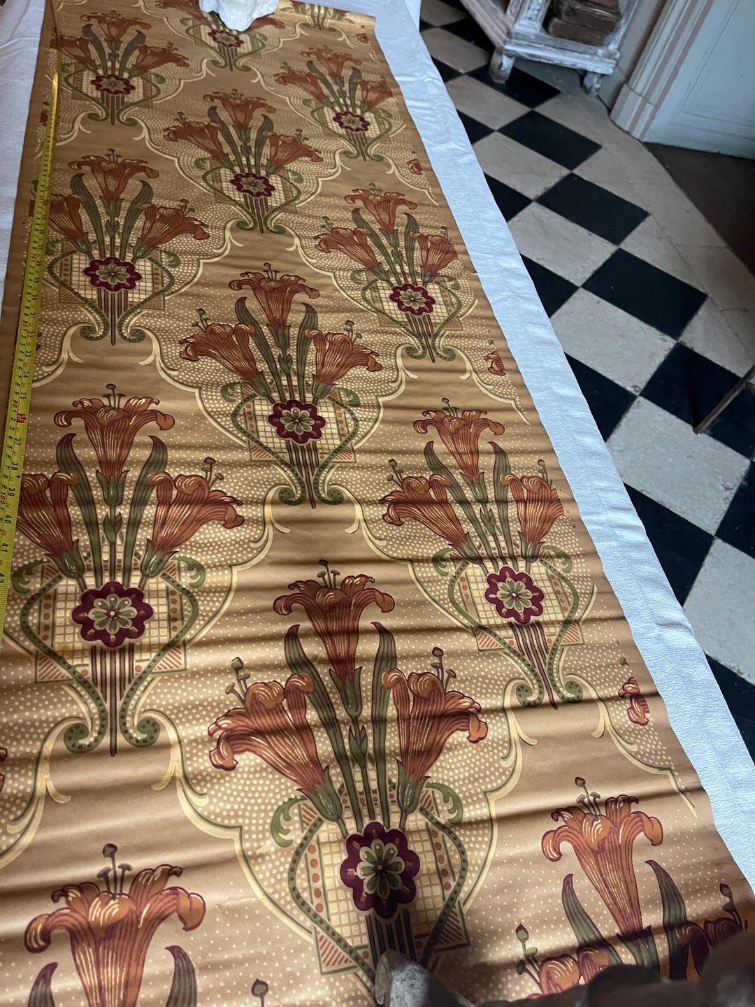 Antique French Wallpaper Circa 1890/1900 - Etsy