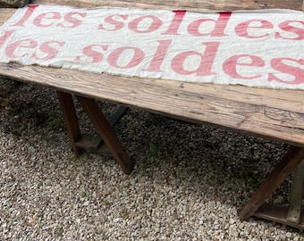 Placa Soldes original francesa antiga