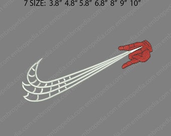 free 'swoosh embroidery design