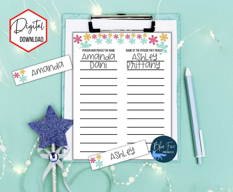 Let's Draw Names for Christmas Gifts, Christmas Gift Drawing, Christmas