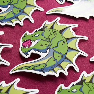 Dragão D20 verde Adesivos de <br> Entrega Rápida? Adesivos D&D | Adesivos de vinil