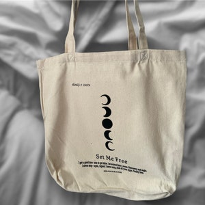 Personalized Kpop BTS Jimin Face New Album Canvas Tote Bag, add your song name and lyrics kpop