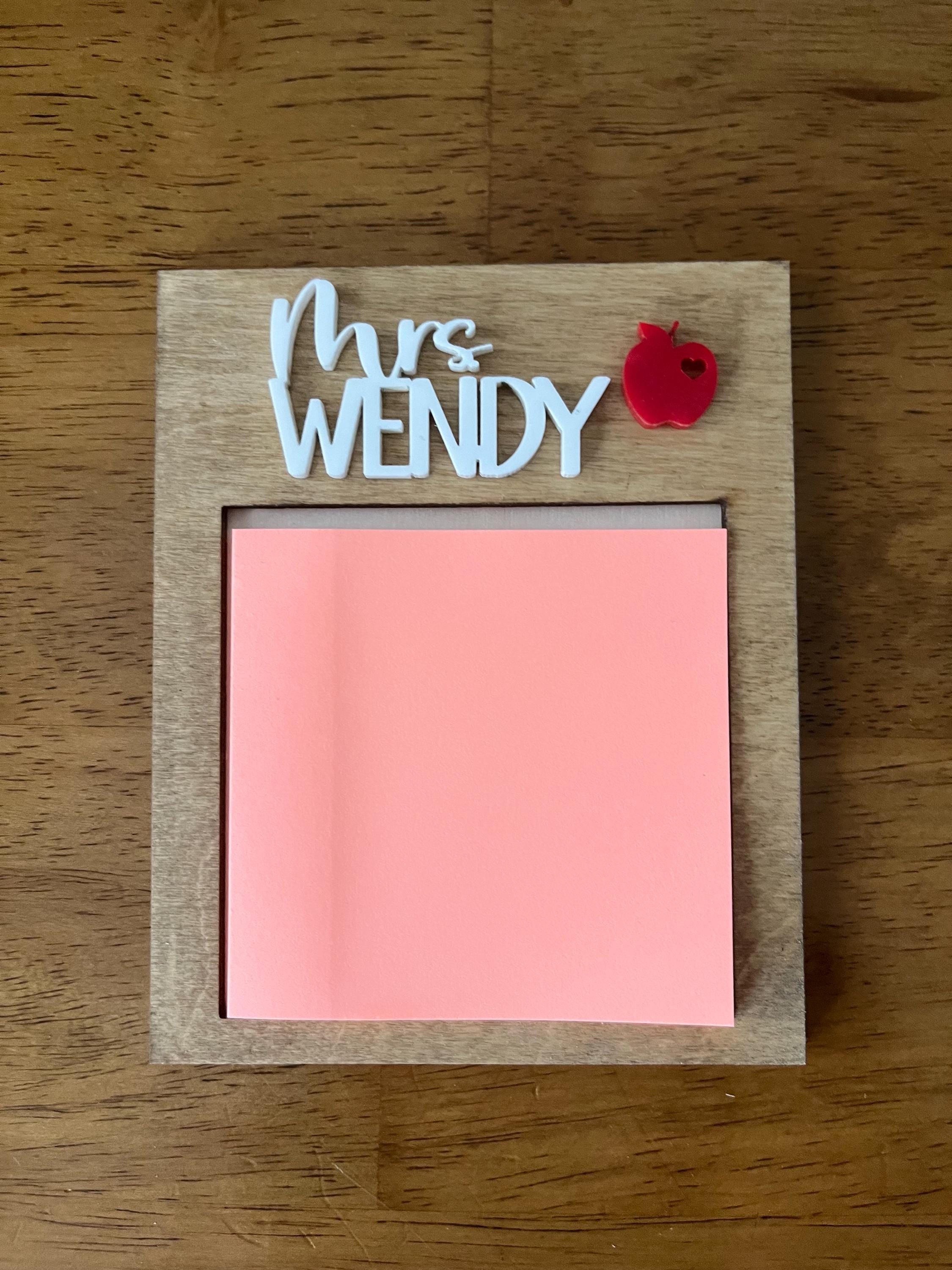 Personalized Teacher Notepad Holder | Teacher Appreciation Gift | End ...