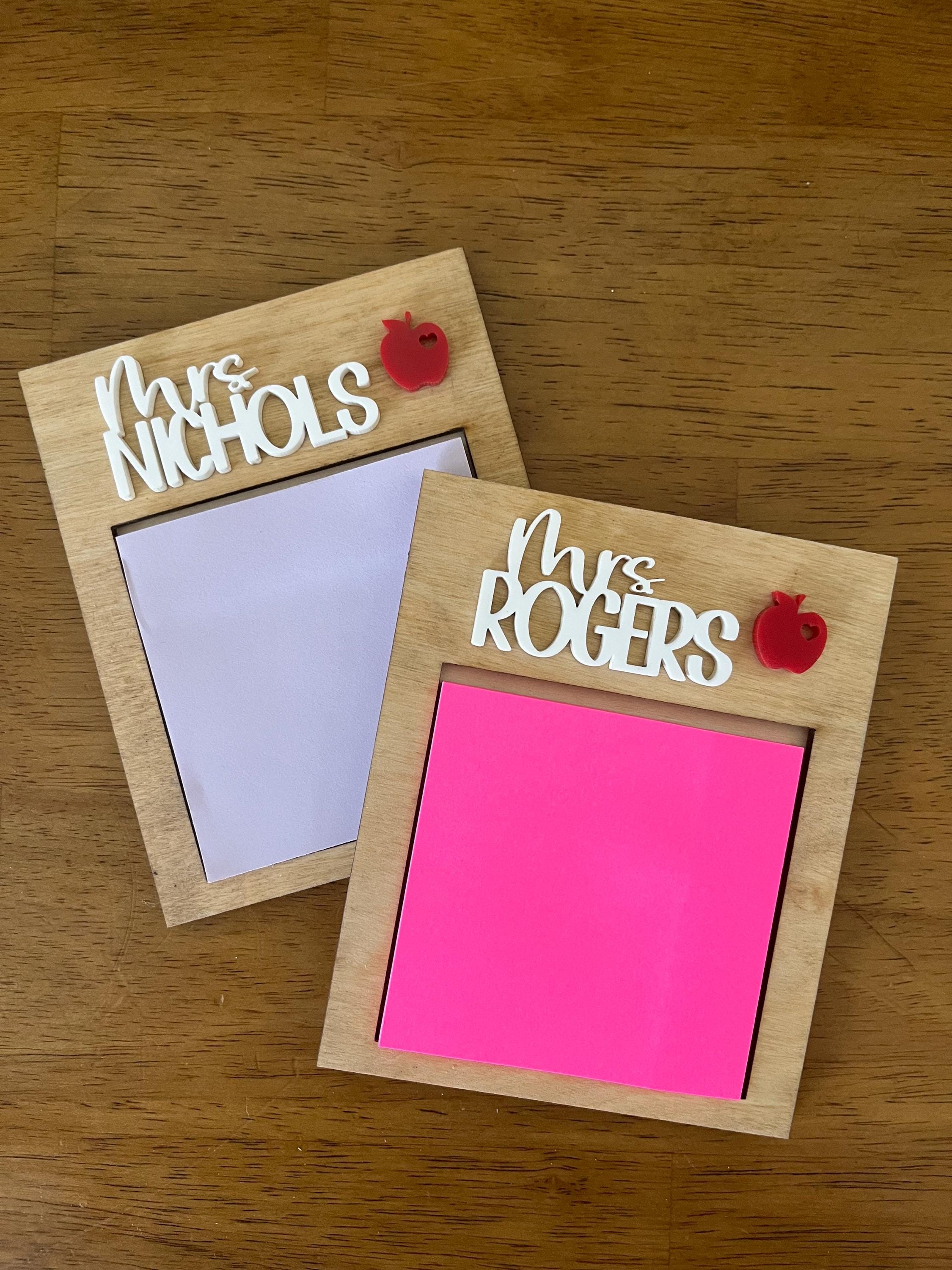Personalized Teacher Notepad Holder | Teacher Appreciation Gift | End ...