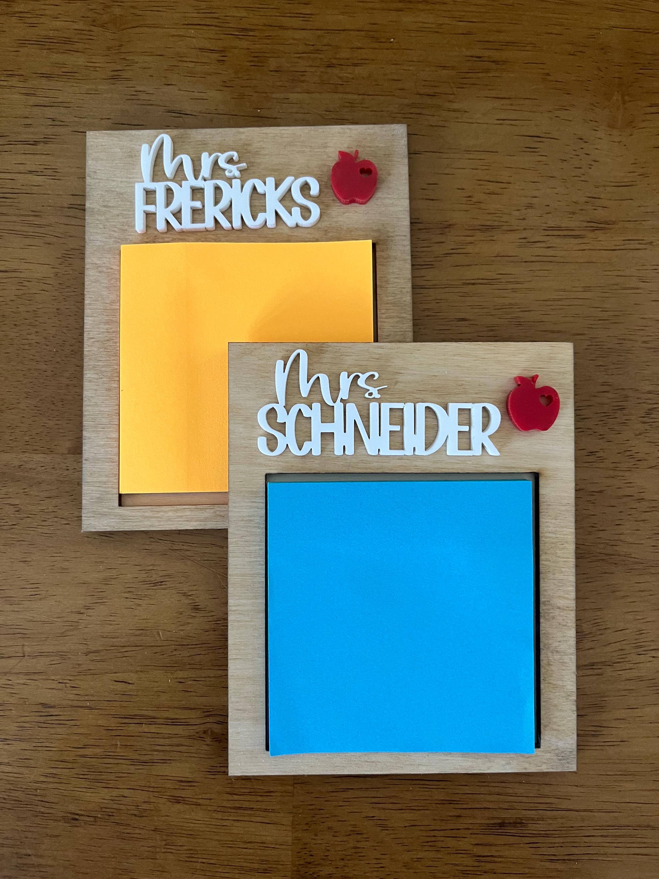 Personalized Teacher Notepad Holder | Teacher Appreciation Gift | End ...