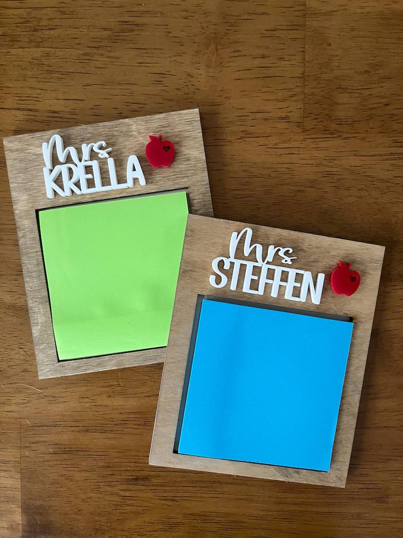 Personalized Teacher Notepad Holder | Teacher Appreciation Gift | End ...