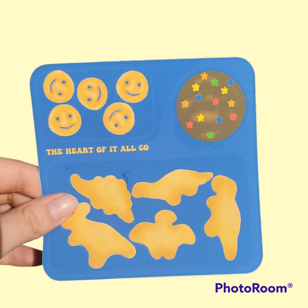 Kid Cuisine Inspired Sticker Sheet Water-resistant for journals, waterbottles, cards, laptops, phonecases, envelops, planners