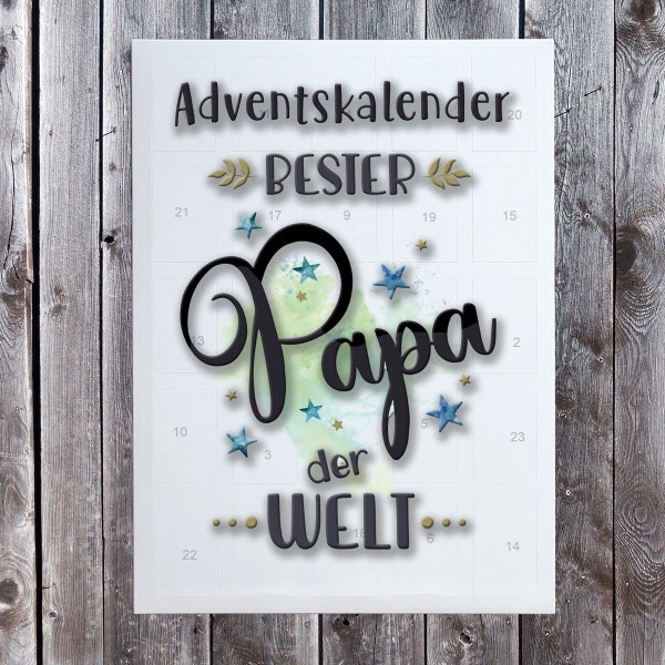 Lieblingsmensch Adventskalender Bester Papa der Welt //  Weihnachtskalender