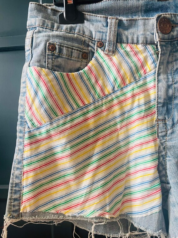 Cute denim 80s shorts - Size 10 - image 5