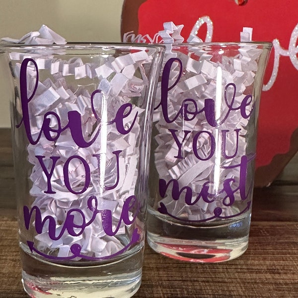 Shot Glasses, Drinking Flavors, Tequila Shooter, Couples Night out, Gift Idea, Valentines Day, Friendship Day, His/Her glass shot, Romantic