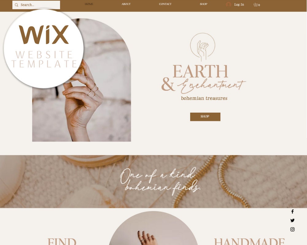 Wix store jewelry sites