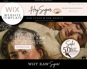 WIX Beauty Website Template: Hair Salon & Spa Design