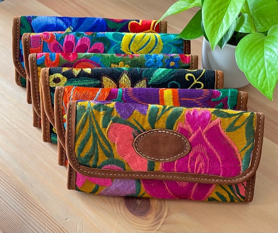 Mexican leather shop coin purse