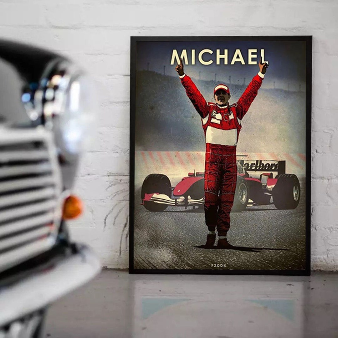 Fórmula 1 2004 Michael Schumacher Ferrari F2004 Póster de coche ...