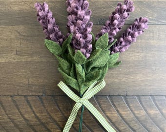 wool felt lavender bunch