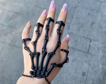 Skeleton Hand Bracelet - Etsy