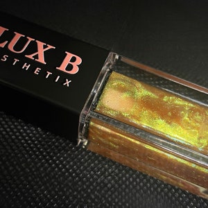 Lux B Kiss Gloss: Green/Gold/Magenta Shift