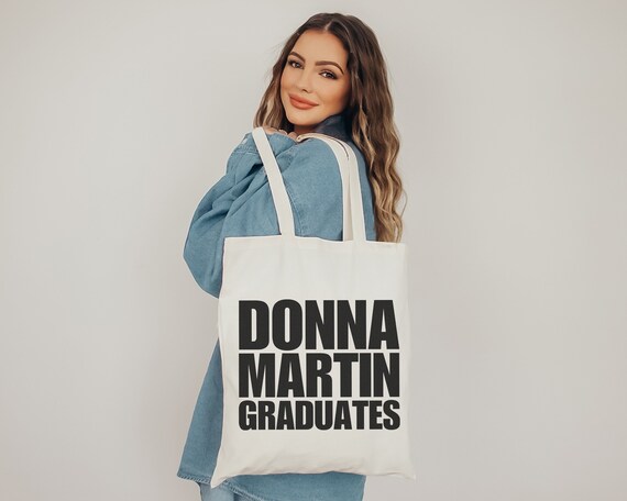 Donna Martin Graduates Y2k High School Book Bag 90s Nostalgia Pop Culture  Tv Show Girl Shopping Bag Feminist Canvas Tote Bag for Fangirls 