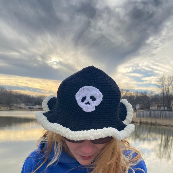 Skull Crochet Bucket Hat - Etsy
