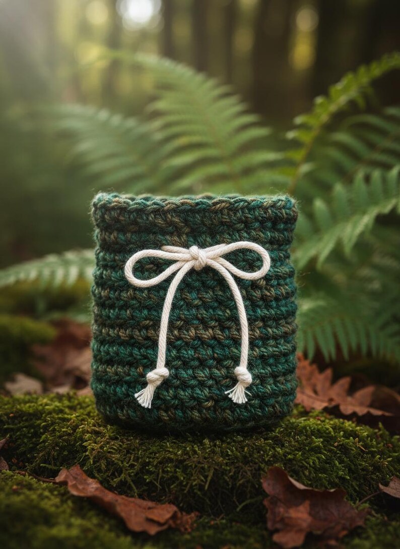 Mini Crochet Drawstring Bag Pattern PDF | Beginner Friendly Mesh Bag ...