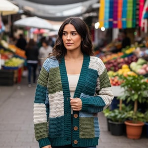 Patchwork Crochet Cardigan Pattern
