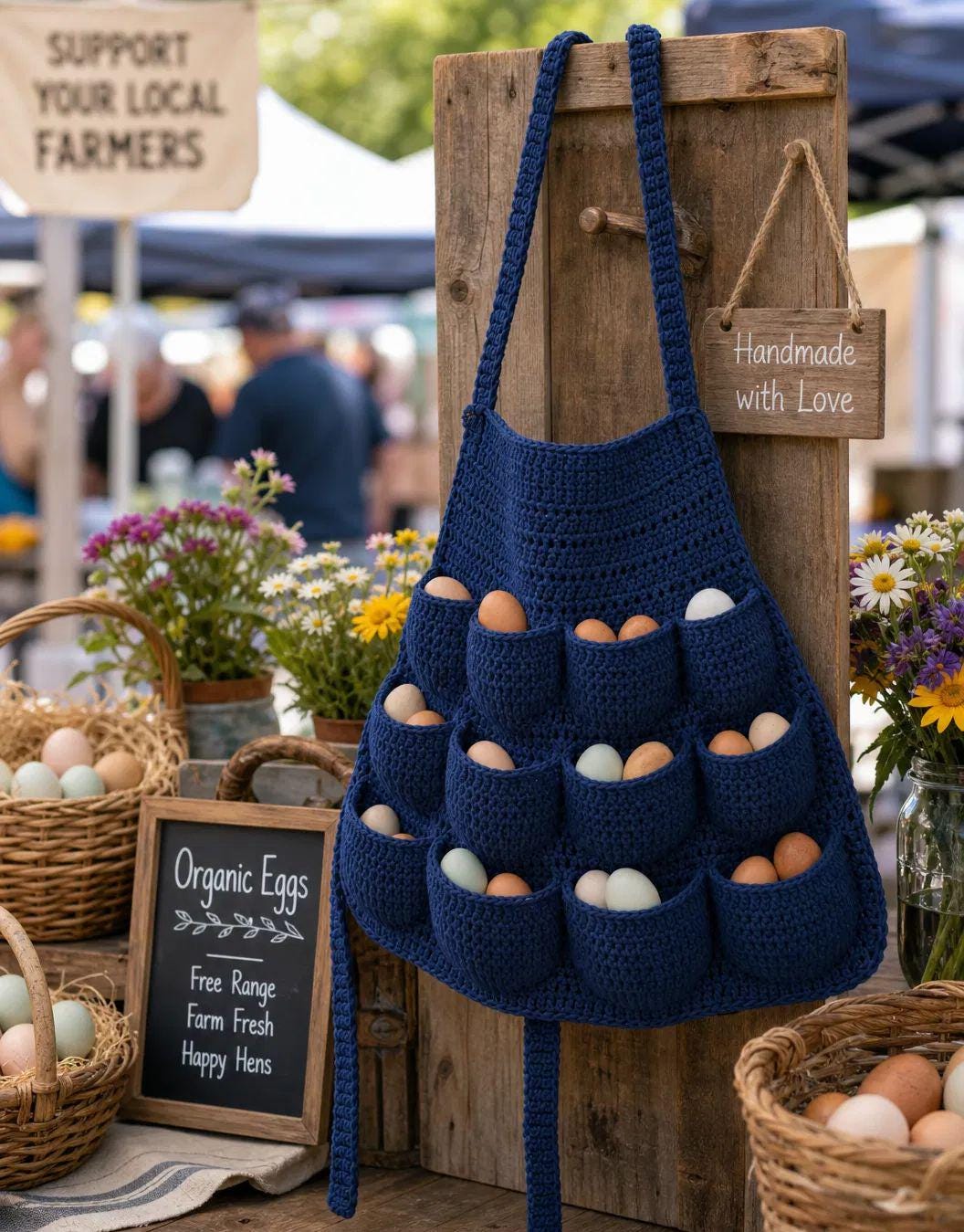 35 Crochet Patterns for the Kitchen You’ll Want to Make 34 Crochet Egg Apron
