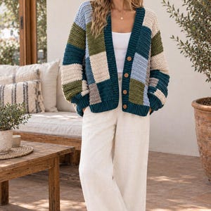Patchwork Crochet Cardigan Pattern