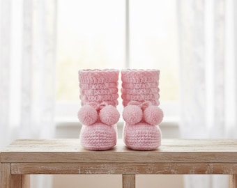 Quick & Easy Crochet Baby Booties PDF | Beginner-Friendly Newborn Shoes | Handmade Baby Shower Gift